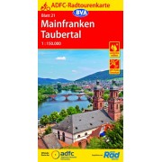 21 Cykelkarta Tyskland Mainfranken-Taubertal 1:150.000